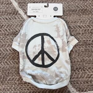 Grayson Pup The Label Dog Peace Shirt Sz M